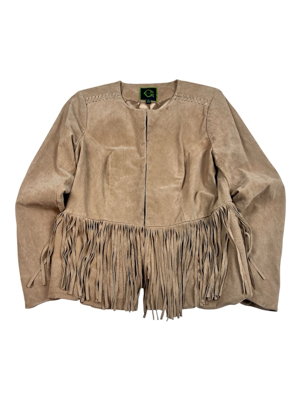 C. Wonder Faux Suede Fringe Jacket — Size 8